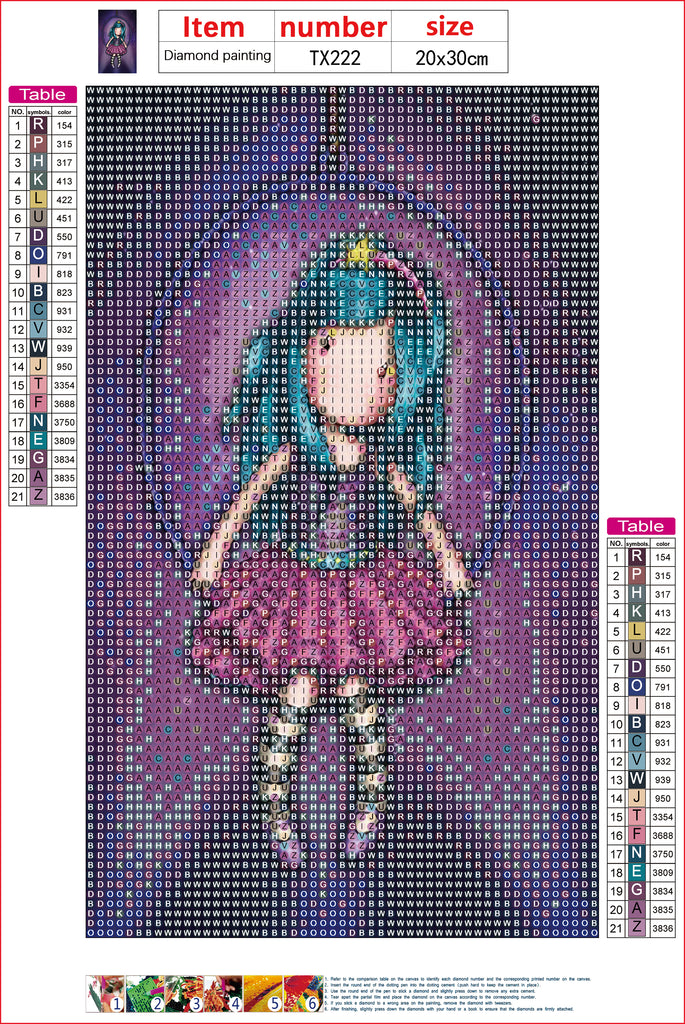 Full Diamond Painting kit - Gorjuss girl