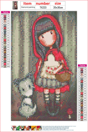 Full Diamond Painting kit - Gorjuss girl