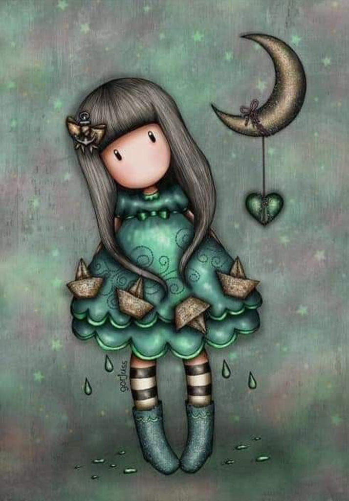 Full Diamond Painting kit - Gorjuss girl