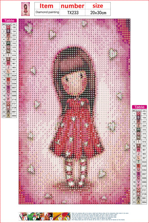 Full Diamond Painting kit - Gorjuss girl