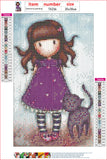 Full Diamond Painting kit - Gorjuss girl