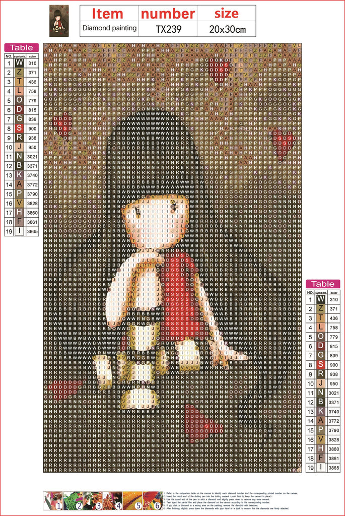 Full Diamond Painting kit - Gorjuss girl