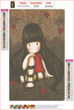 Full Diamond Painting kit - Gorjuss girl