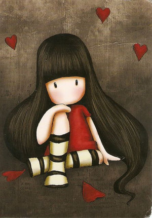 Full Diamond Painting kit - Gorjuss girl