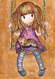 Full Diamond Painting kit - Gorjuss girl