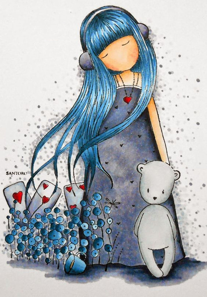 Full Diamond Painting kit - Gorjuss girl