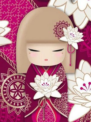 Full Diamond Painting kit - Japanese Muppet Girl