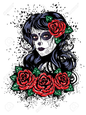 Full Diamond Painting kit - Skull girl