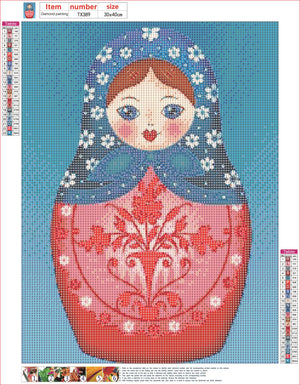 Full Diamond Painting kit - Russian doll