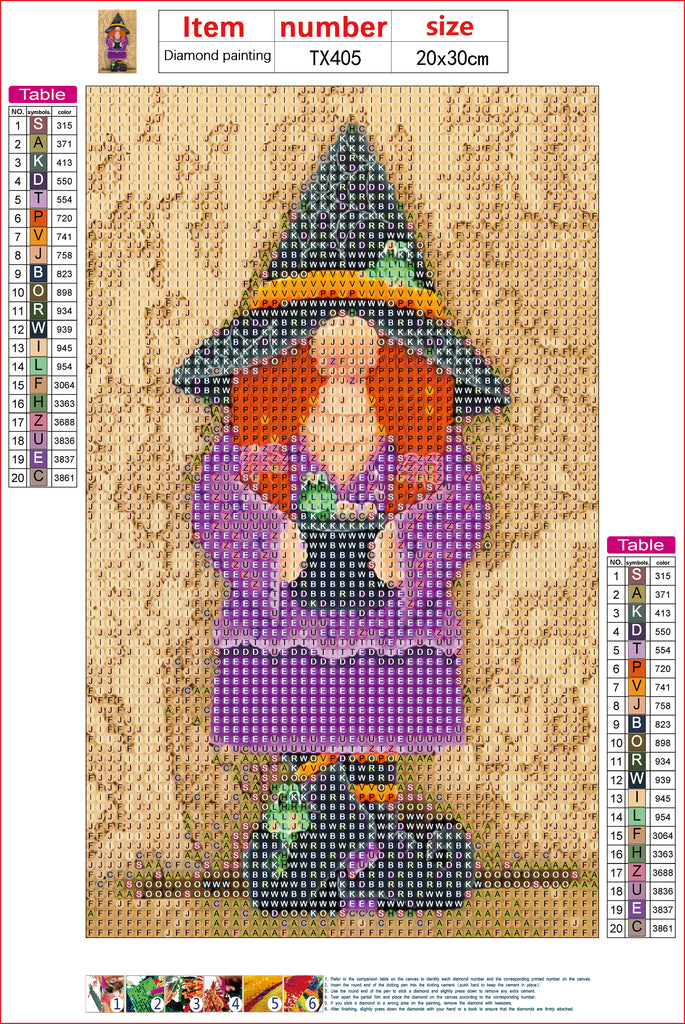 Full Diamond Painting kit - Christmas gnome and frog