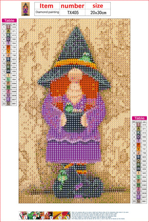 Full Diamond Painting kit - Christmas gnome and frog