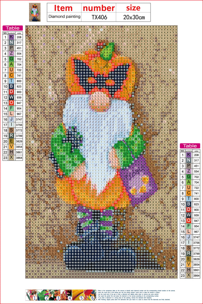 Full Diamond Painting kit - Christmas gnome for Halloween