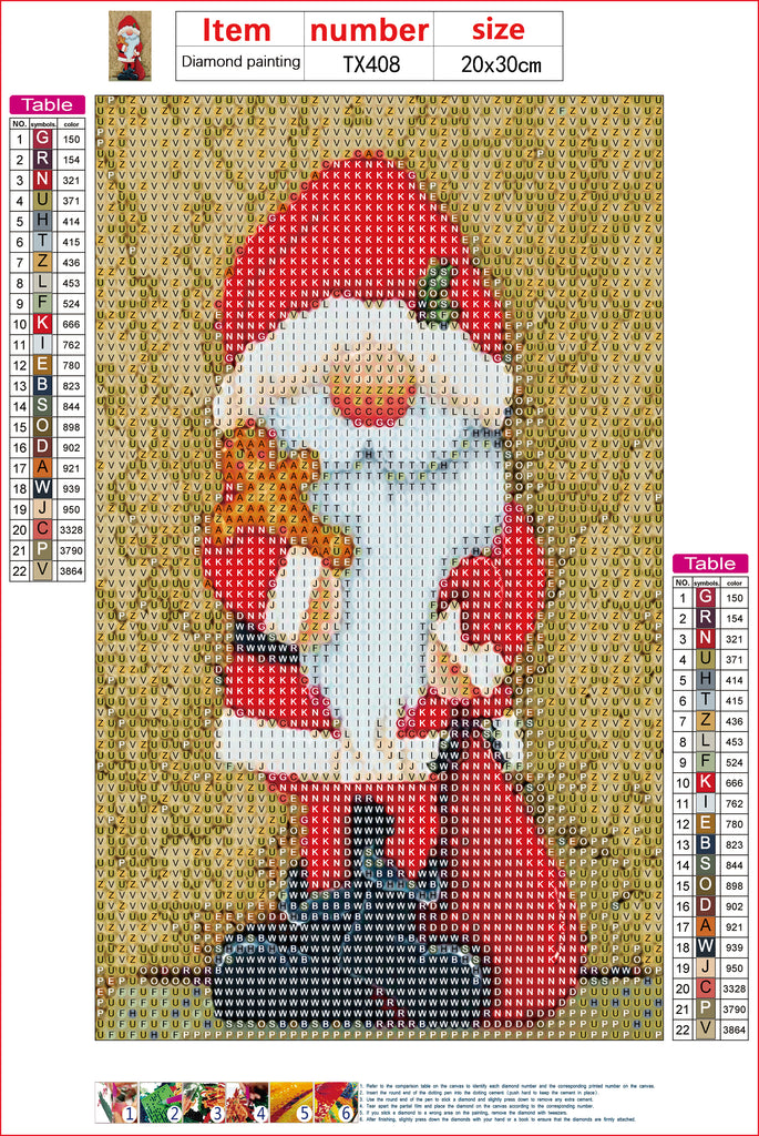 Full Diamond Painting kit - Christmas Gnomes for Christmas