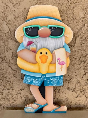Full Diamond Painting kit - Christmas gnome in swimsuit