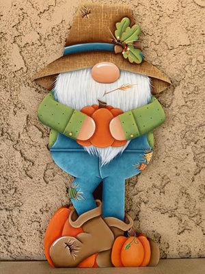 Full Diamond Painting kit - Christmas gnome in farm outfit