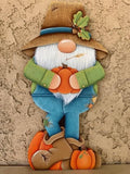 Full Diamond Painting kit - Christmas gnome in farm outfit