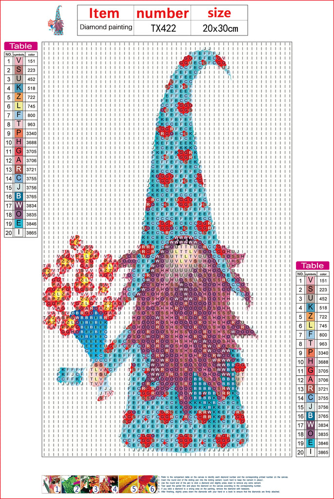 Full Diamond Painting kit - Christmas gnome