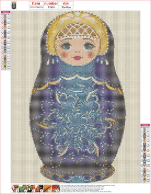 Full Diamond Painting kit - Russian doll