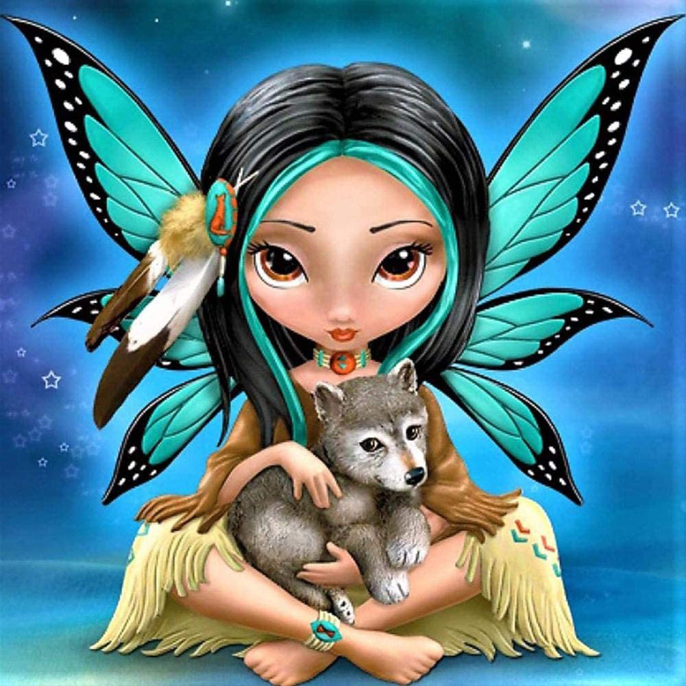 Full Diamond Painting kit - Butterfly Elf