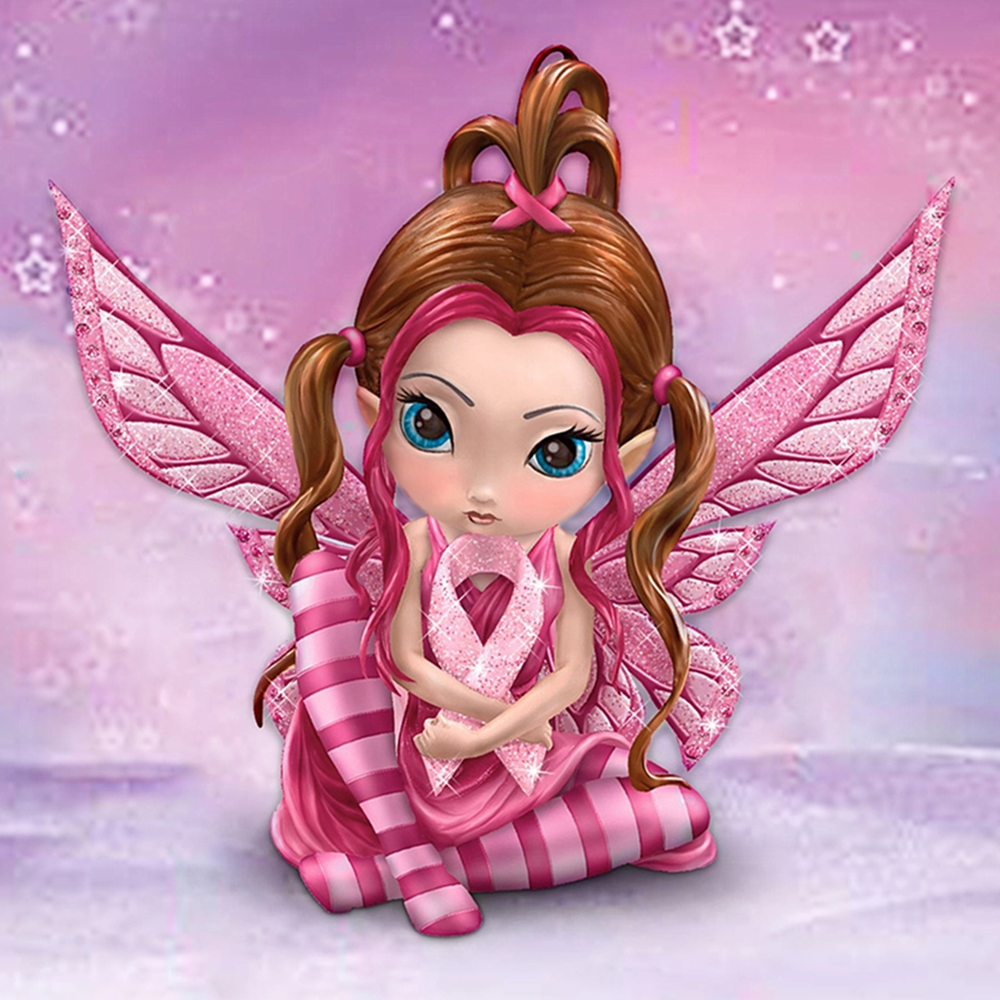 Full Diamond Painting kit - Lovely butterfly Elf