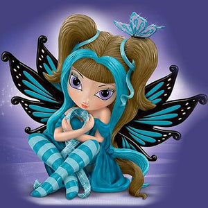 Full Diamond Painting kit - Blue Elf