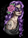 Full Diamond Painting kit - Beautiful skull girl