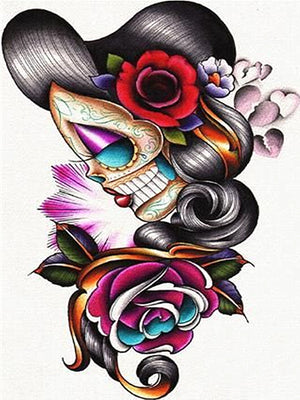 Full Diamond Painting kit - Skull girl