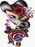 Full Diamond Painting kit - Skull girl
