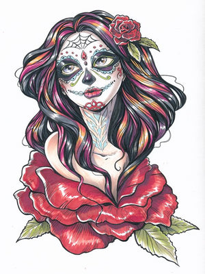 Full Diamond Painting kit - Cartoon Halloween girl