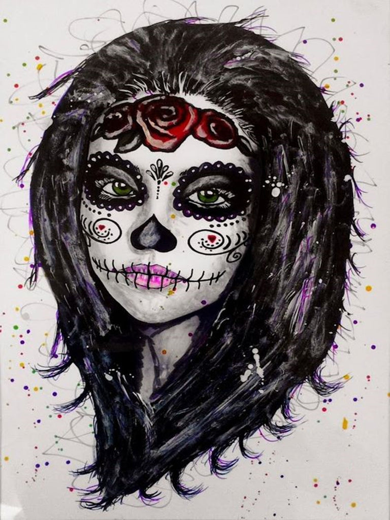 Full Diamond Painting kit - Cartoon Halloween girl