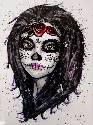 Full Diamond Painting kit - Cartoon Halloween girl