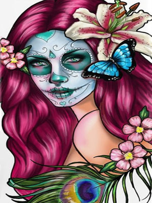 Full Diamond Painting kit - Halloween lady