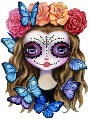 Full Diamond Painting kit - Cartoon Halloween girl