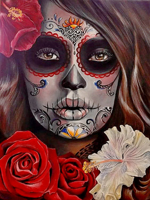 Full Diamond Painting kit - Halloween lady