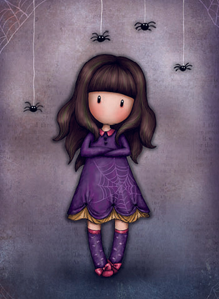 Full Diamond Painting kit - Gorjuss girl - Cobwebs