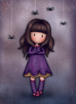 Full Diamond Painting kit - Gorjuss girl - Cobwebs
