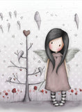 Full Diamond Painting kit - Gorjuss girl - He Sang His Heart Out