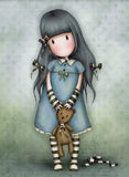 Full Diamond Painting kit - Gorjuss girl - Forget Me Not