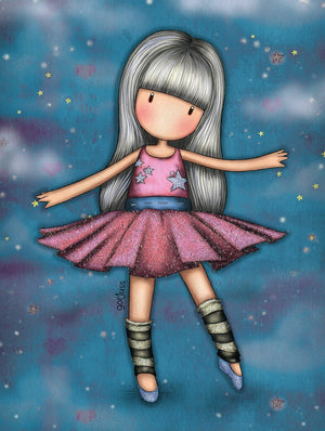 Full Diamond Painting kit - Gorjuss girl - Practice Makes Perfect
