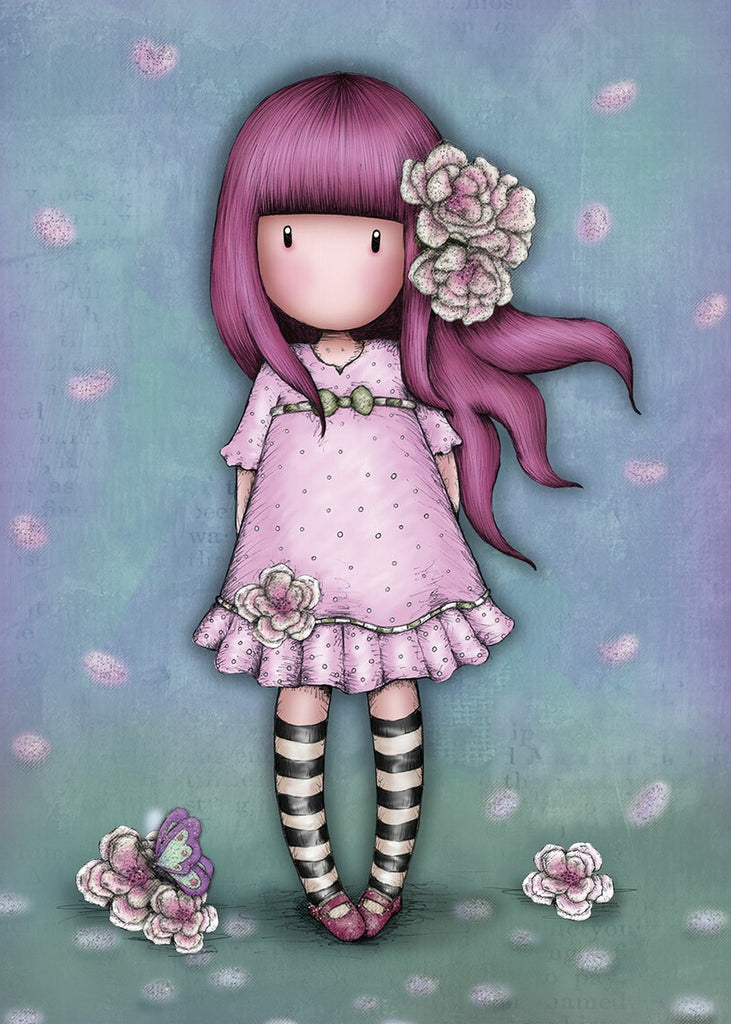 Full Diamond Painting kit - Gorjuss girl - Cherry Blossom