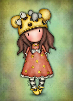 Full Diamond Painting kit - Gorjuss girl - Peek-A-Boo