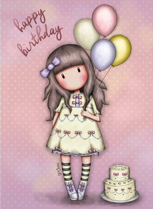 Full Diamond Painting kit - Gorjuss girl - Happy Birthday