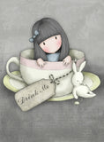Full Diamond Painting kit - Gorjuss girl - Sweet Tea