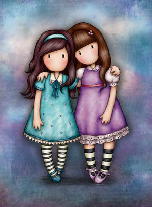 Full Diamond Painting kit - Gorjuss girl - We Walk Together