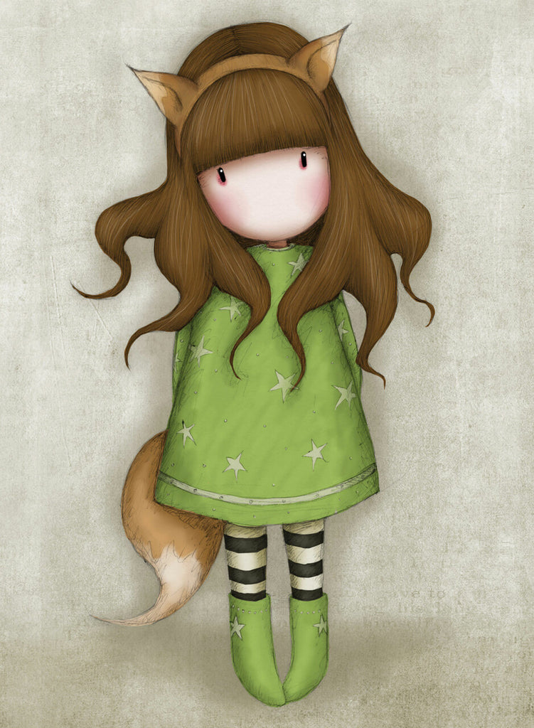 Full Diamond Painting kit - Gorjuss girl - The Fox