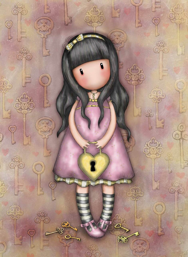 Full Diamond Painting kit - Gorjuss girl - The Secret