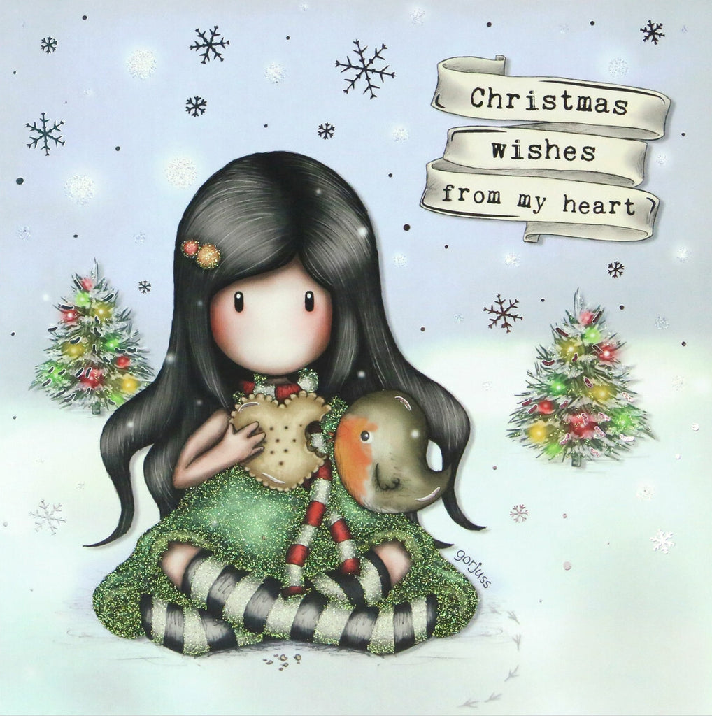 Full Diamond Painting kit - Gorjuss girl - Christmas Wishes From My Heart (Christmas Friend)