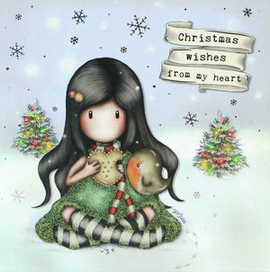 Full Diamond Painting kit - Gorjuss girl - Christmas Wishes From My Heart (Christmas Friend)