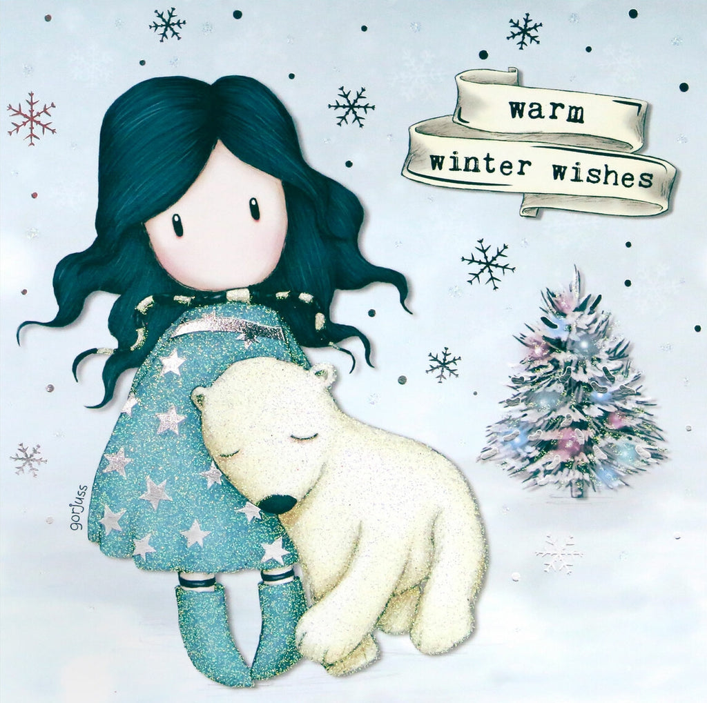 Full Diamond Painting kit - Gorjuss girl - Warm Winter Wishes (Polar Bear)