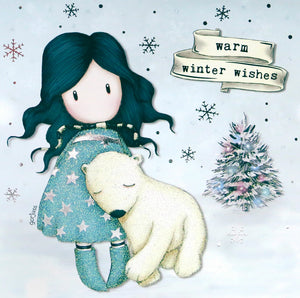 Full Diamond Painting kit - Gorjuss girl - Warm Winter Wishes (Polar Bear)